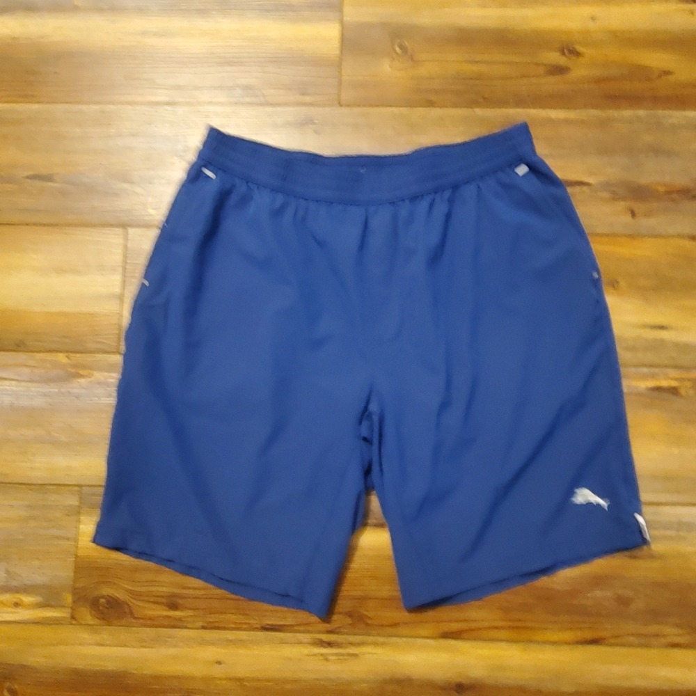 Tommy Bahama IslandZone Mens Blue Performance Shorts Large Marlin Logo 9 Inseam